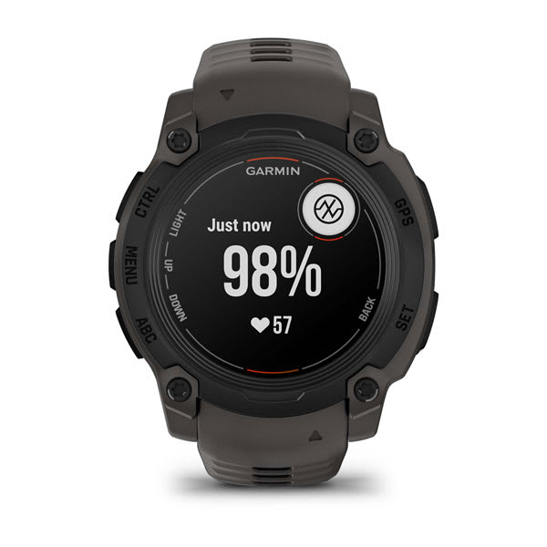Instinct® E – 40 mm, Svart med Charcoal rem
