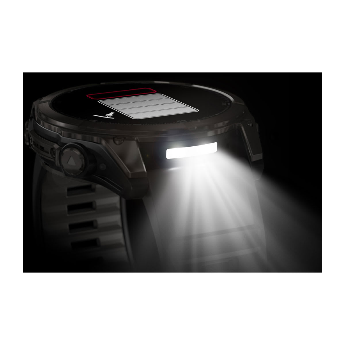 fēnix® 8 – 51 mm, AMOLED, Sapphire, Carbon Grey DLC med svart/Pebble Grey silikonerem