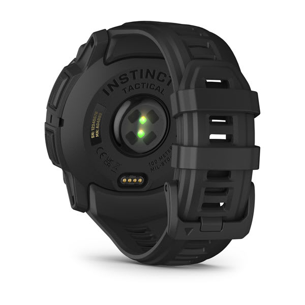 Instinct® 3 – 50 mm, Solar, Tactical Edition, Sort med sort rem