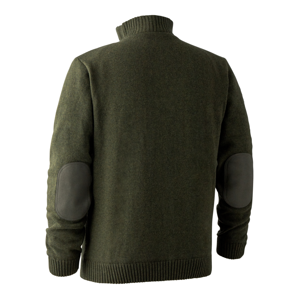 Carlisle Strikkegenser Med Stormliner - Green Melange – Deerhunter