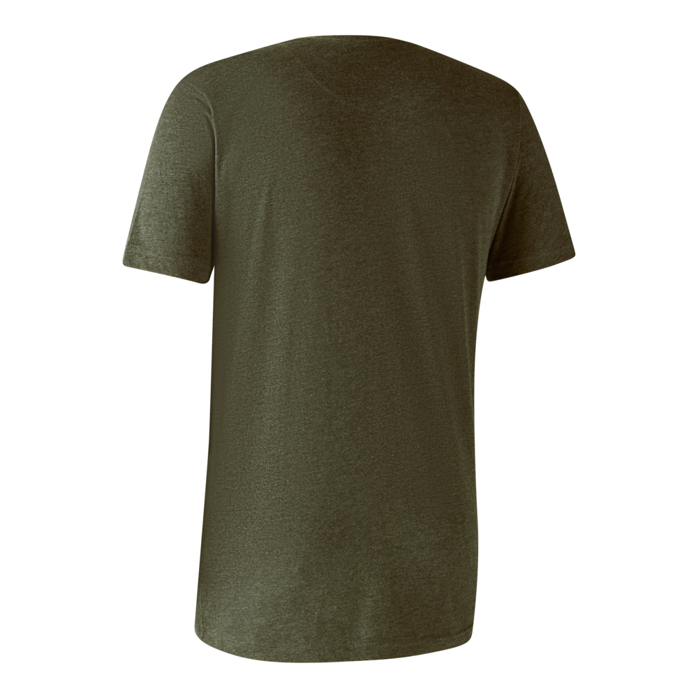 Basis 2-pak T-skjorte Adventure Green Melange – Deerhunter