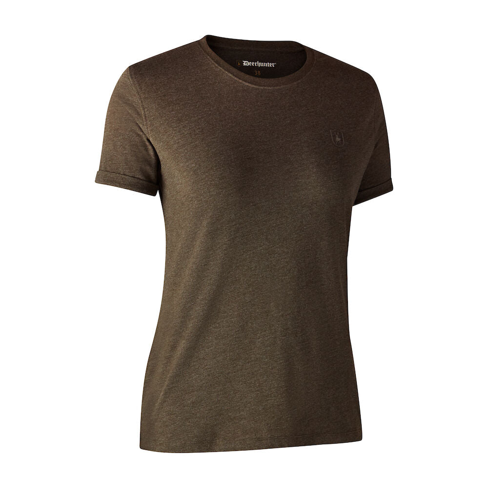 Basis 2-Pak T-Skjorte Adventure - Green Mel/Brown Leaf – Deerhunter