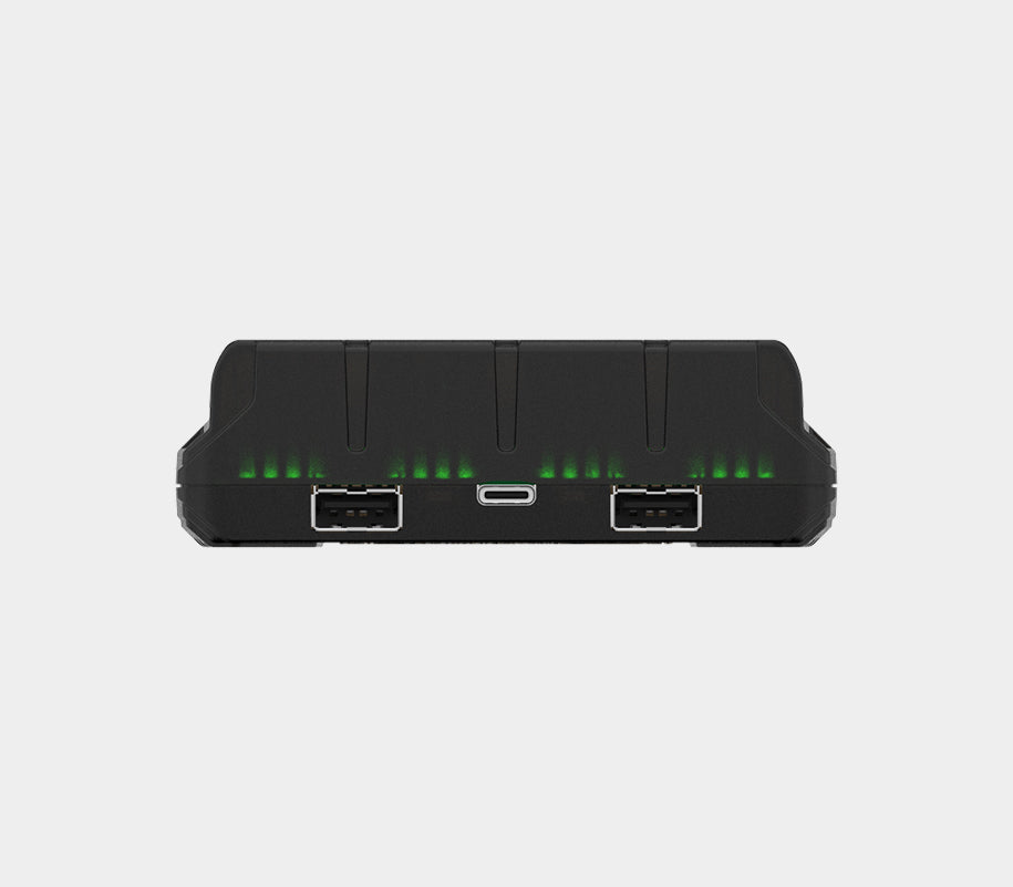 Handy C4 Pro lader / 4 kanaler / LED-indikasjon / Inngang 5V USB 3.1 Type-C / Utgang 4x1A / Powerbank 2x2.5A / for IMR/Li-Ion, Ni-MH, Ni-Cd – Armytek