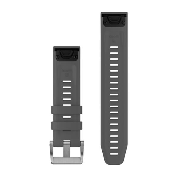 QuickFit® 22 remme, Slate Grey silikone (Dykkersett med 3 dele)
