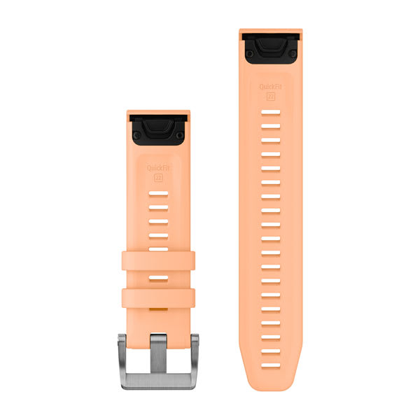 QuickFit® 22 remme, Silikone i Shell Pink (Dykkersett med 3 dele)