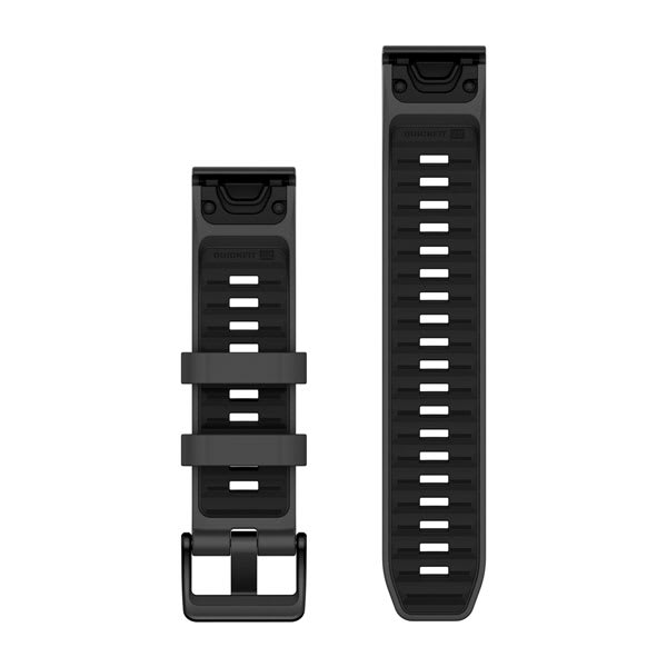 QuickFit® 22 remme, Graphite/svart silikone