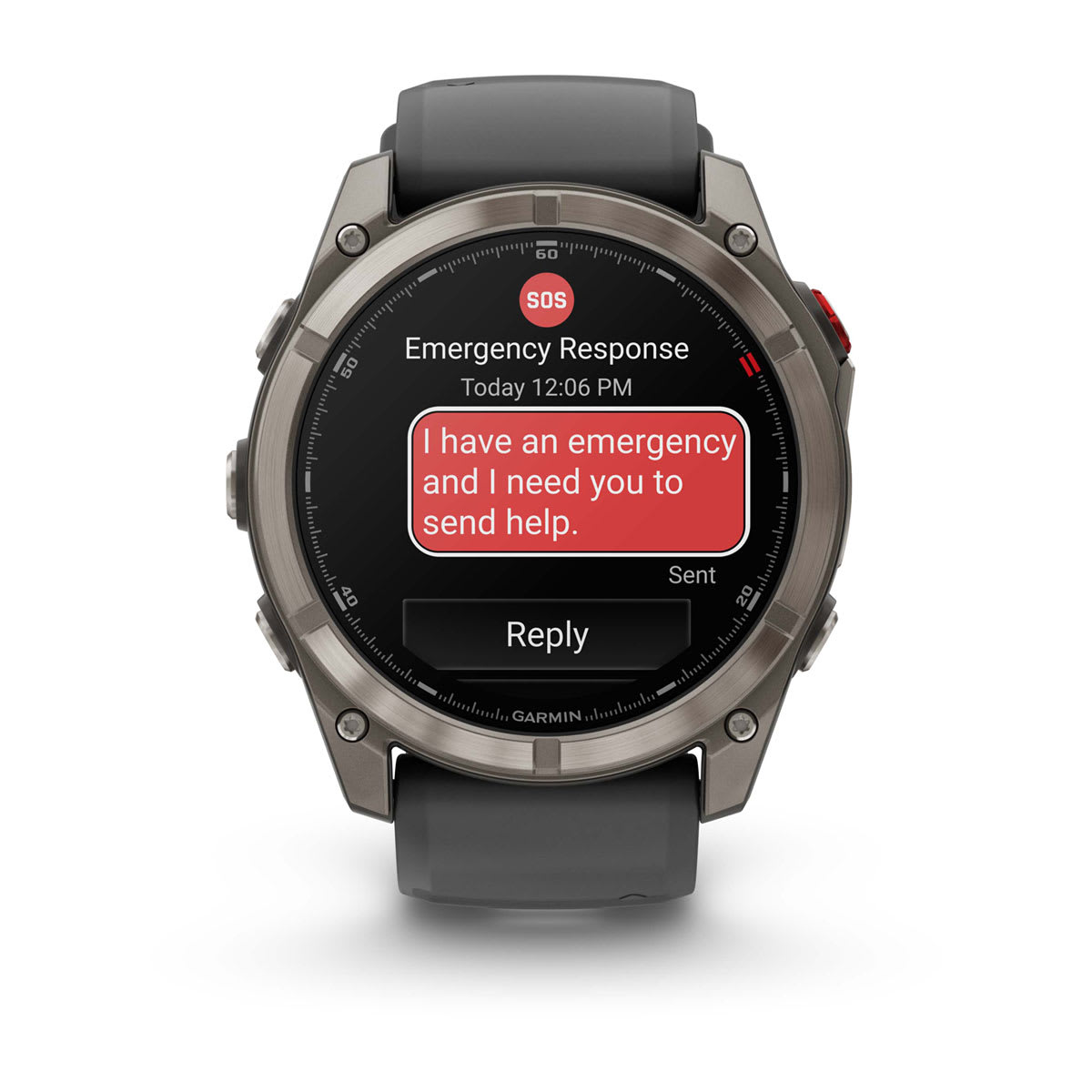 fēnix® 8 Pro – 51 mm, AMOLED, Sapphire, titanium med silikonerem i Graphite/svart