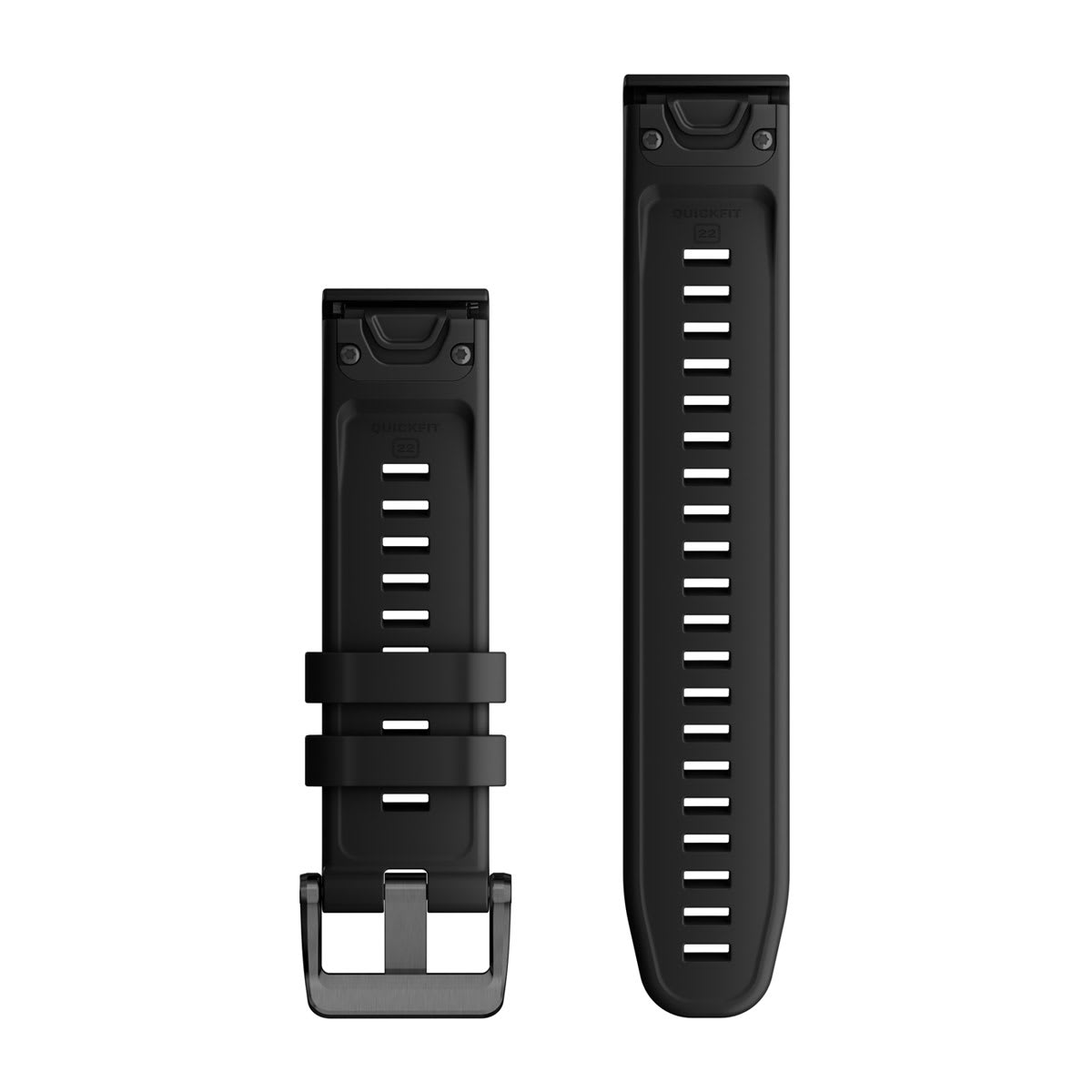 Quickfit 22 mm urremme, Svart silikone