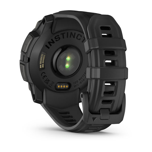 Instinct® 3 – 45 mm, AMOLED, Svart med svart rem