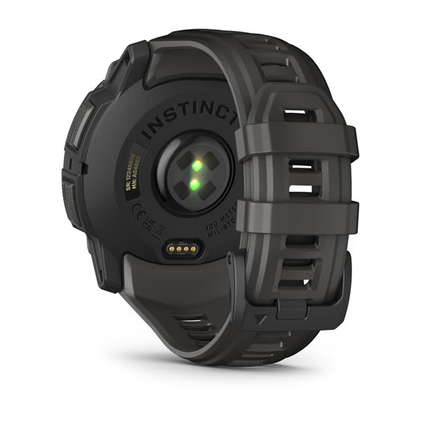 Instinct® 3 – 50 mm, AMOLED, Svart med Charcoal rem