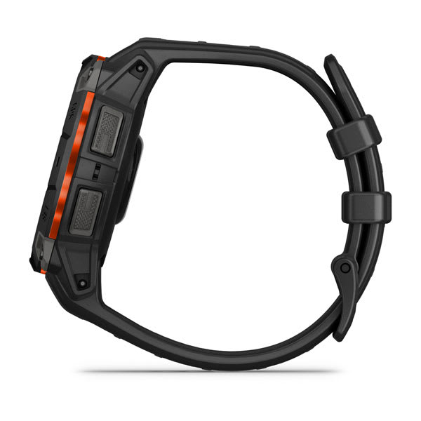 Instinct® 3 – 45 mm, Solar, Svart med svart rem