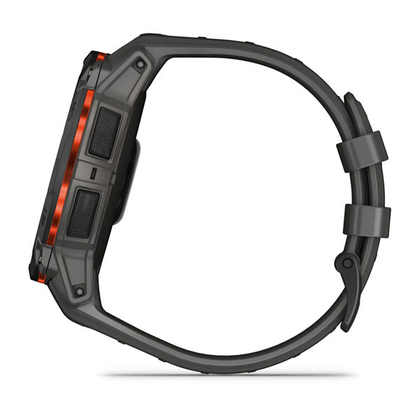 Instinct® 3 – 50 mm, Solar, Svart med Charcoal rem