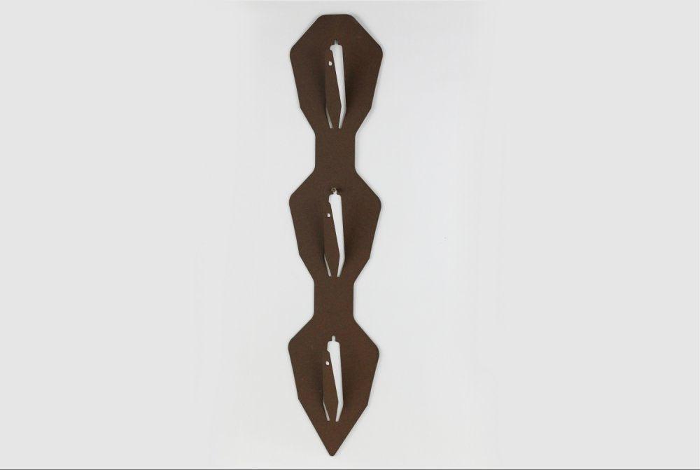 Torp Solution Oppsatsplate til 3 Bukker Loddrett - Diamond / Corten – Torpsolution