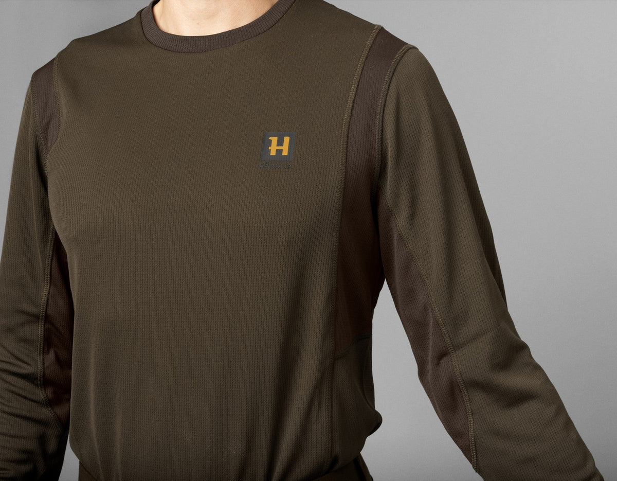 Forest Hunter Langermet T-Skjorte Hunting Green/Shadow Brown – Härkila