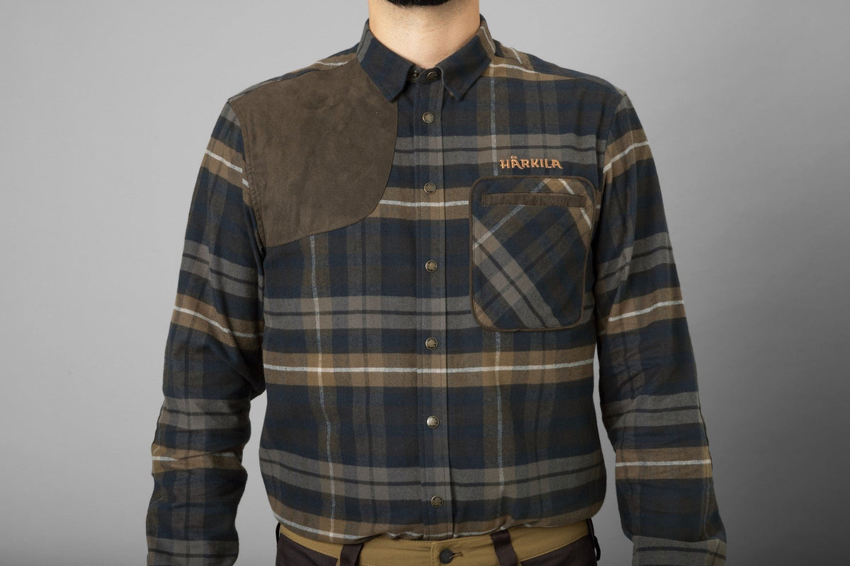Jarne Shooting L/S Skjorte Dark Olive – Härkila