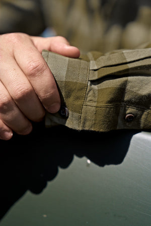 Skandinavisk L/S-Skjorte – Dark Olive Check – Härkila