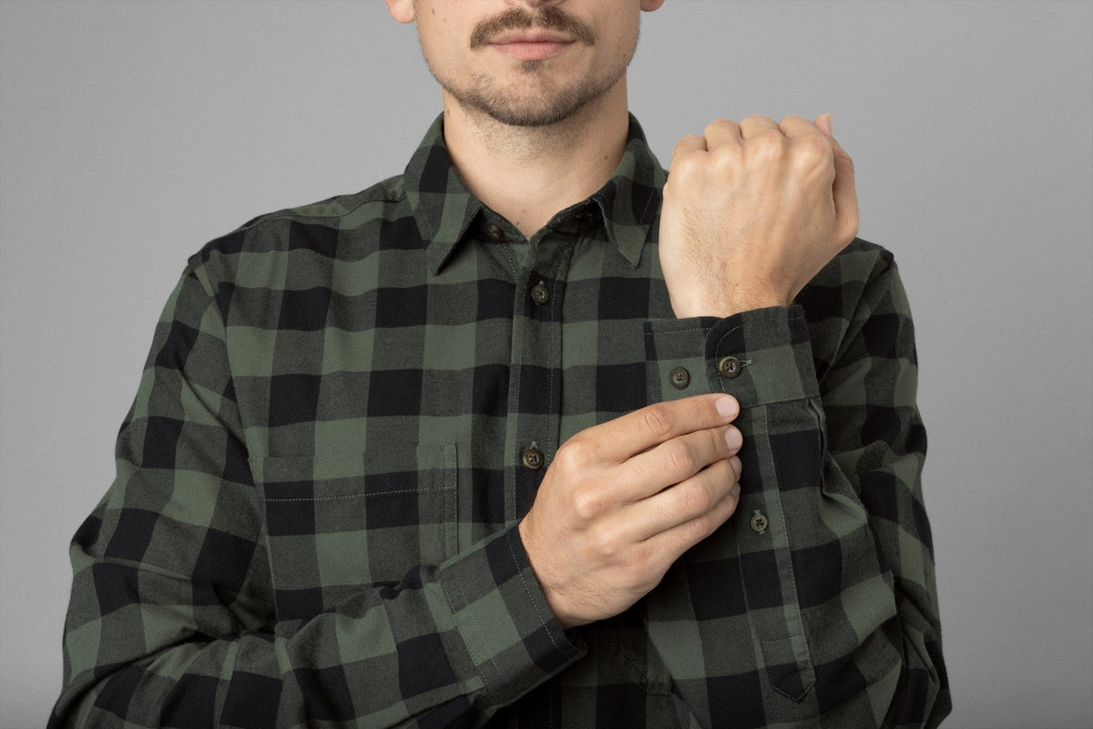 Skandinavisk L/S-Skjorte Green Check – Härkila