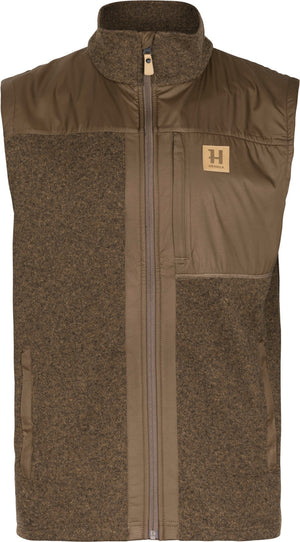 Härkila Kalix fleece vest - Dark earth – Härkila