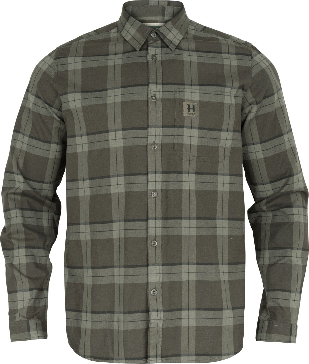 Härkila Fjell L/S skjorte - Green check - Härkila