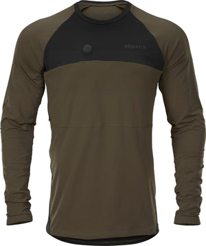 Heat L/S t-skjorte Willow Green/Svart – Härkila