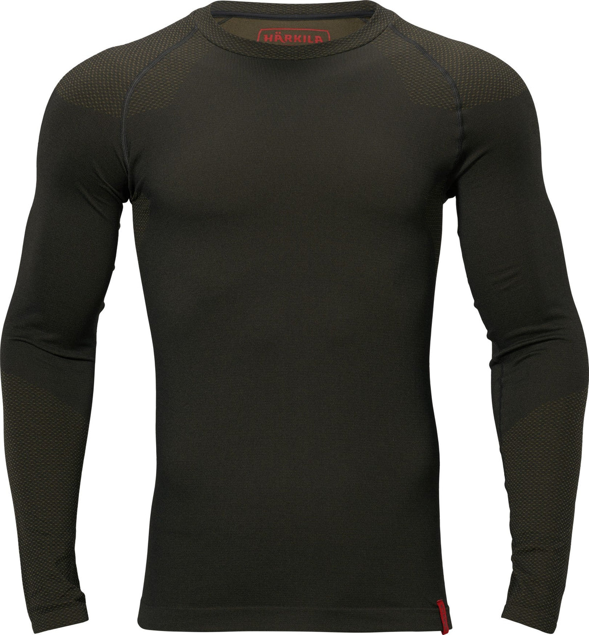 Base Active L/S trøye med rund hals Dark Willow Green – Härkila