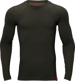 Base Active L/S trøye med rund hals Dark Willow Green – Härkila