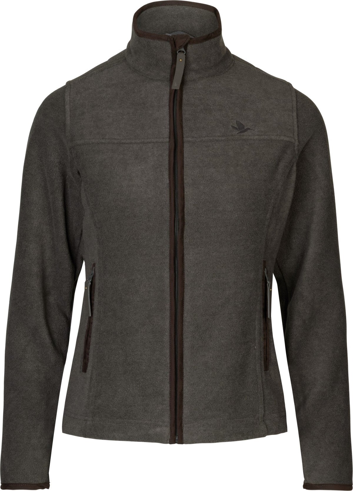 Woodcock Ivy Fleece Jakke - Dark Grey Melange – Seeland