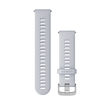 Quick Release remme (20 mm), Hvid, sølv hardware 1