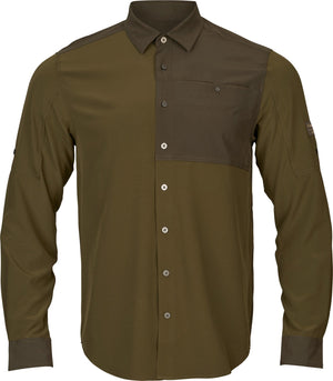 Logmar Lett L/S-Skjorte Dark Olive/Willow Green – Härkila