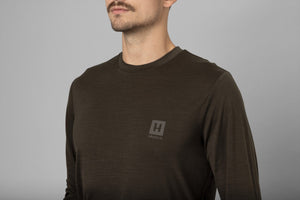 Base All Season L/S T-skjorte - Shadow Brown – Härkila