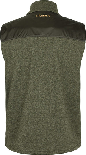 Kalix fleecevest - Willow green/Shadow brown – Härkila