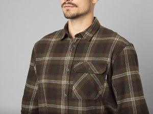 Glen Flanellskjorte - Pine Green Check – Seeland