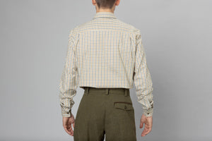Oxford Shooting Skjorte - Classic Blue/Classic Brown Check – Seeland