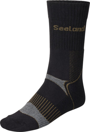 Field Coolmax-Sokker - 2Pack Black/Dark Grey – Seeland