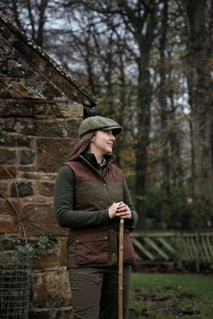 Retrieve vest Dame Dark Warm Olive/Burgundy – Härkila