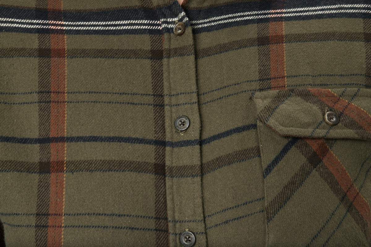 Skye Flannel Skjorte Til Kvinner - Grape Leaf/Terracotta Check – Seeland