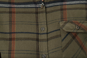 Skye Flannel Skjorte Til Kvinner - Grape Leaf/Terracotta Check – Seeland