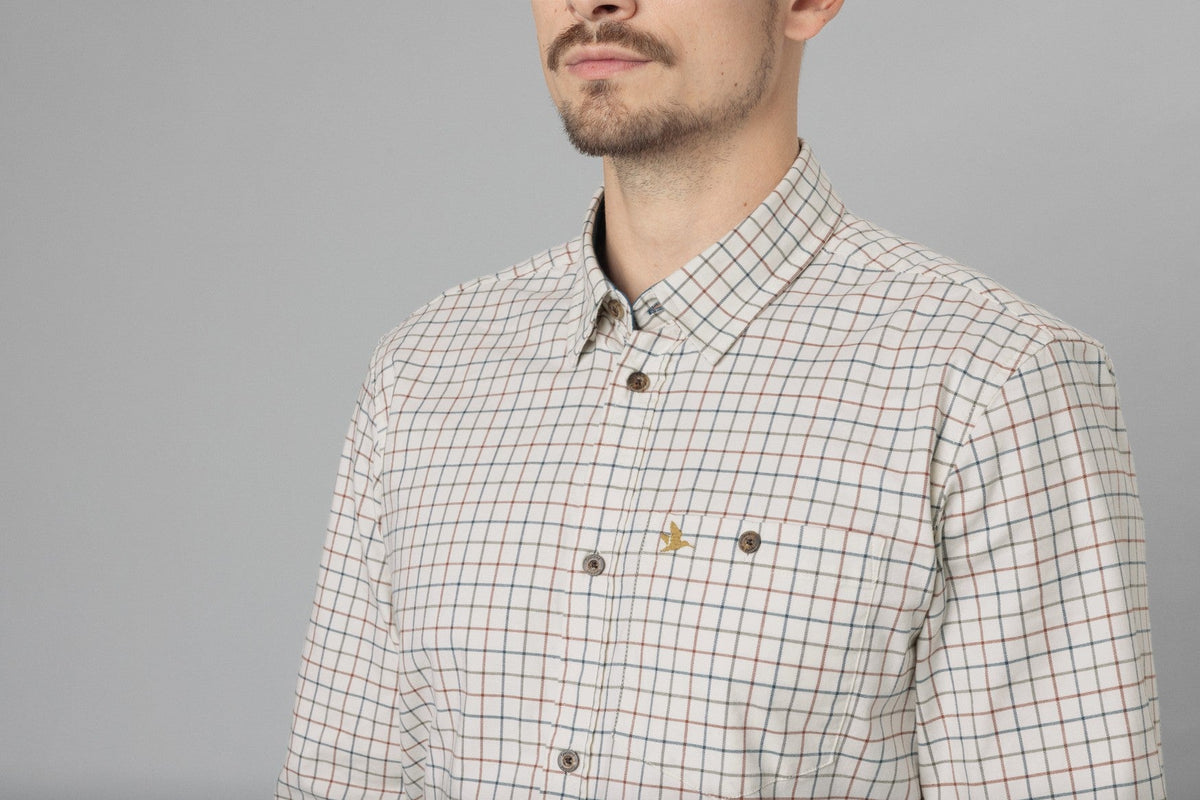 Oxford Shooting Skjorte - Grape Leaf/Terracotta Check – Seeland