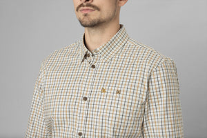 Oxford Shooting Skjorte - Classic Blue/Classic Brown Check – Seeland