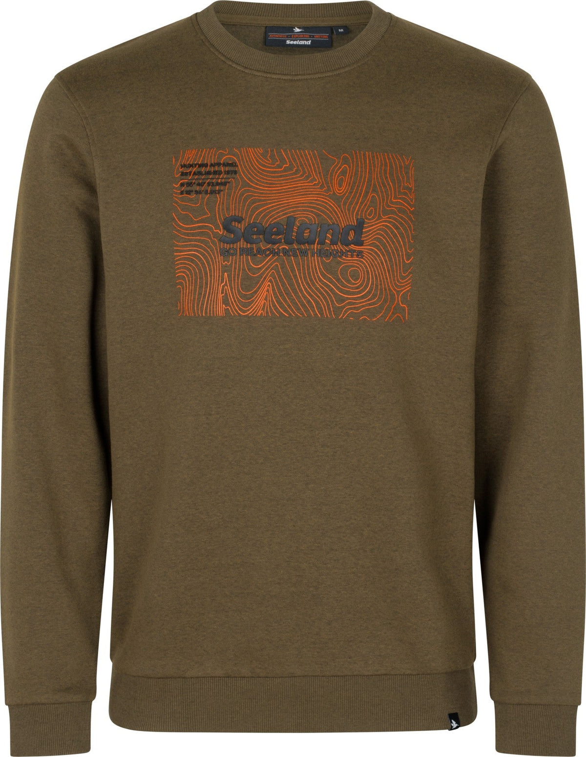 Pulse Genser Dark Olive Melange – Seeland