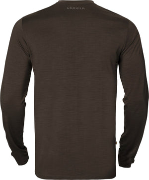 Base All Season L/S T-skjorte - Shadow Brown – Härkila