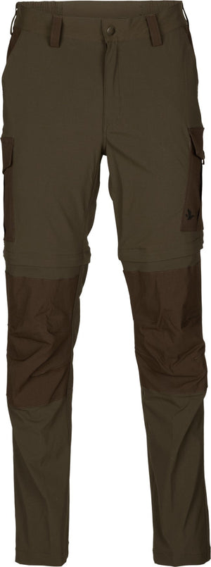 Birch Zip-Off Bukse Pine Green/Demitasse Brown – Seeland