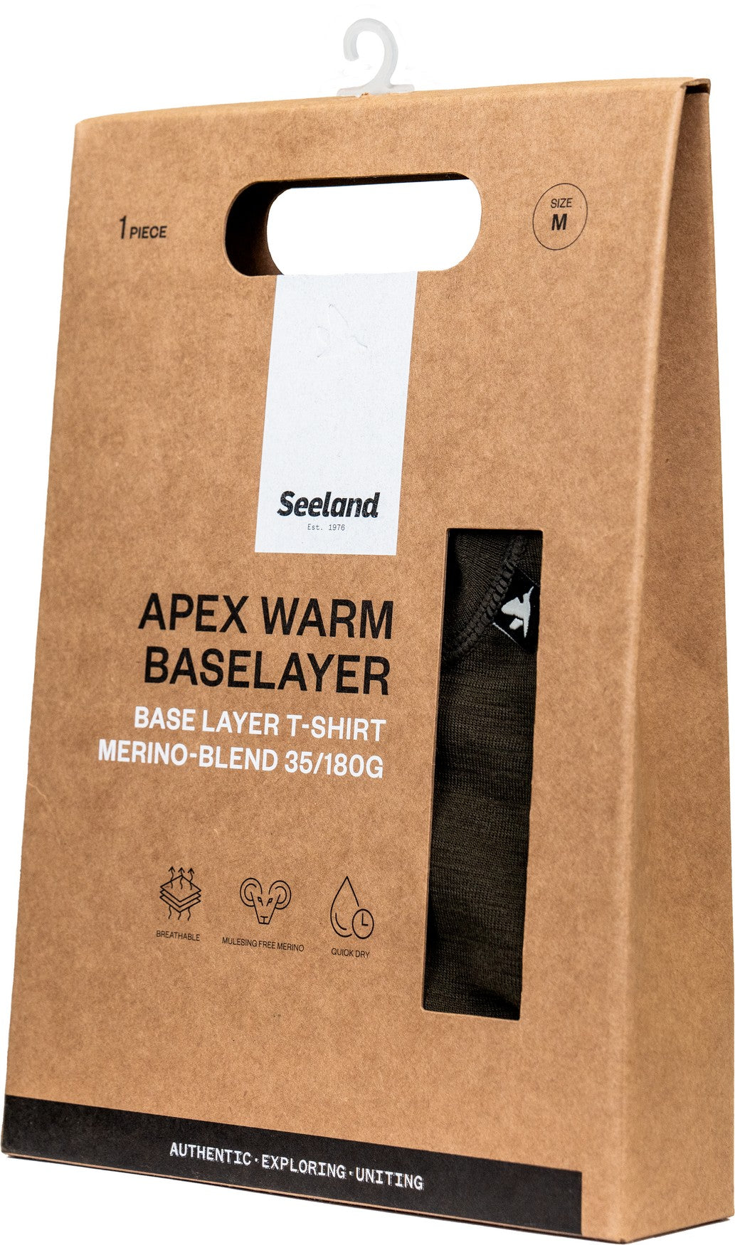 Apex Merino T-skjorte Covert Green – Seeland