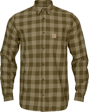 Skandinavisk L/S-Skjorte – Dark Olive Check – Härkila