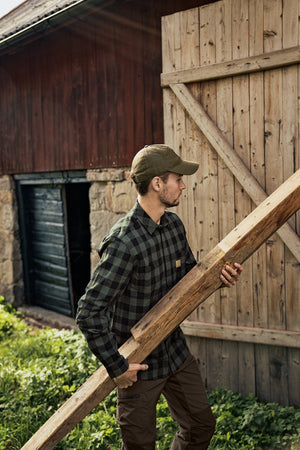 Skandinavisk L/S-Skjorte Green Check – Härkila