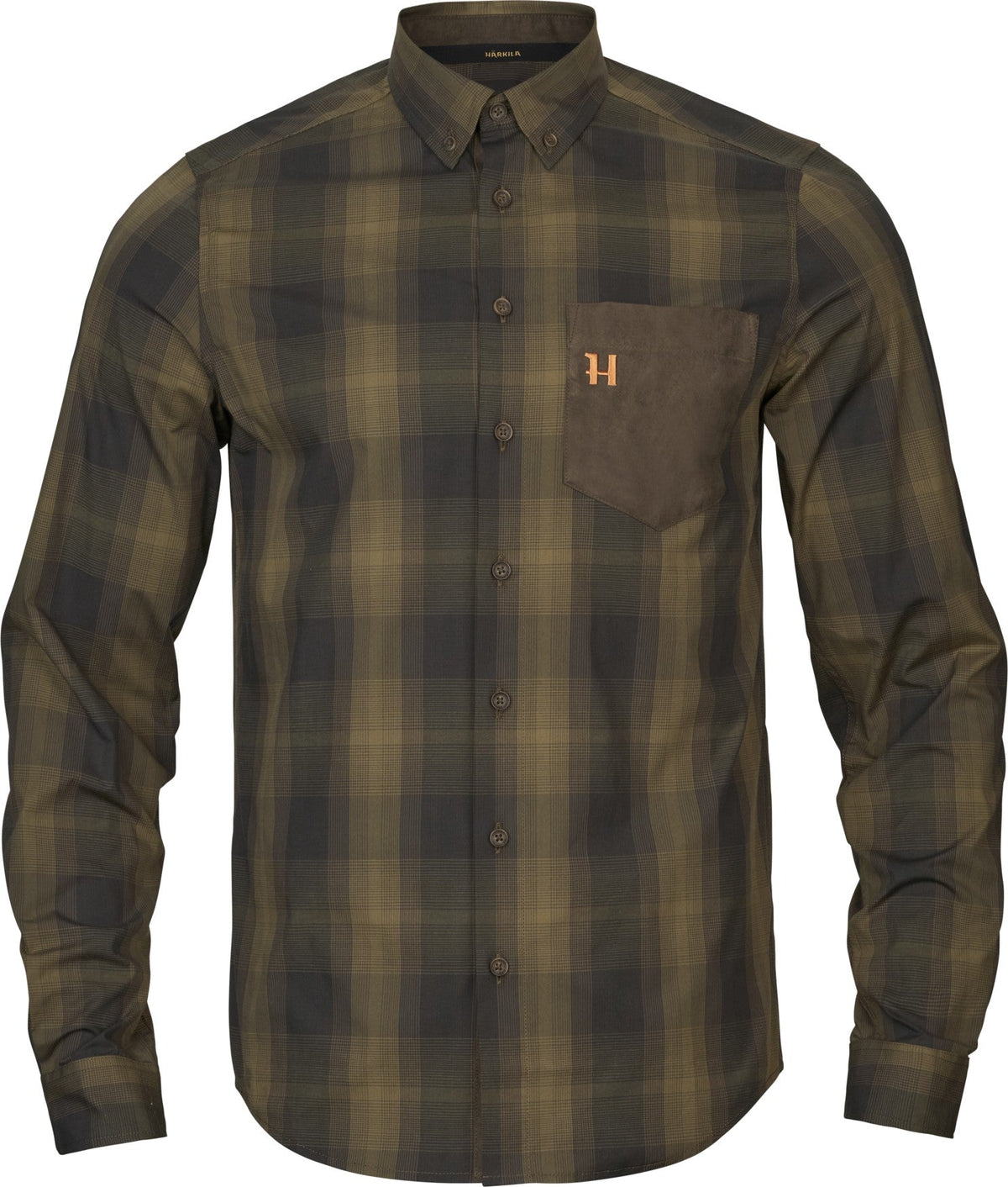 Akkan Skjorte - Willow Green/Shadow Brown – Härkila