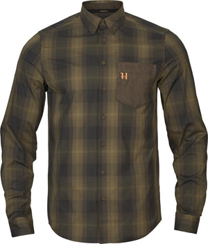 Akkan Skjorte - Willow Green/Shadow Brown – Härkila