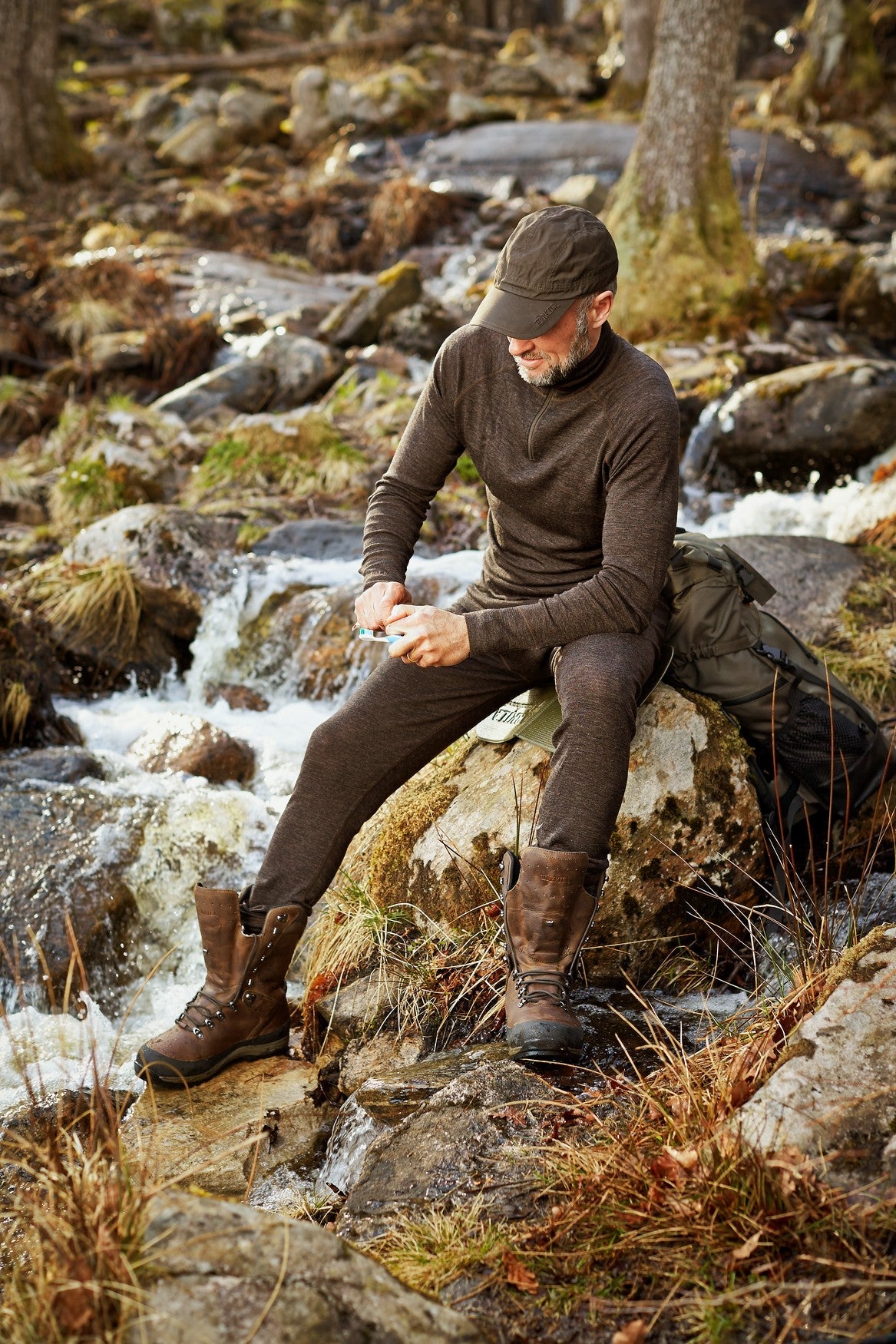All Season undertrøye høy hals Shadow Brown – Härkila