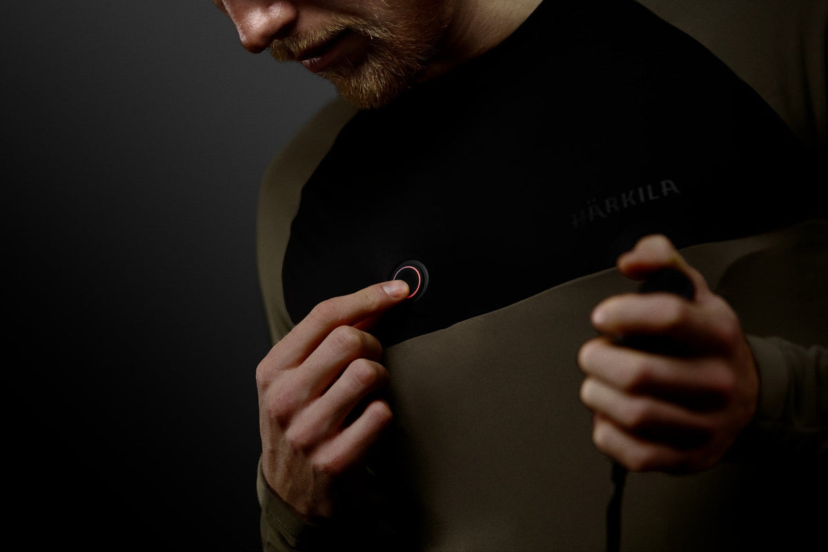 Heat L/S t-skjorte Willow Green/Svart – Härkila