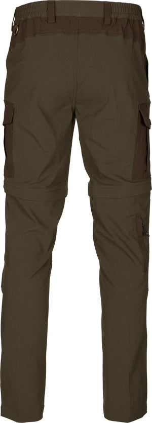 Birch Zip-Off Bukse Pine Green/Demitasse Brown – Seeland